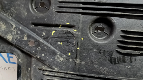 Left underbody protection for Mercedes W213 E 17-23: cracks, fractures, missing fragments