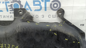 The front engine guard for a Mercedes W213 E 17-23 AWD is cracked and worn, with no fragments.