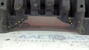 Front bumper central protection Mercedes W213 E 300/350/400/450 17-23 AWD cracks, scuffed, no fragments