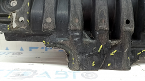 Front bumper central protection Mercedes W213 E 300/350/400/450 17-23 AWD cracks, scuffed, no fragments