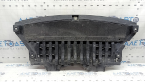 Front bumper central protection Mercedes W213 E 300/350/400/450 17-23 AWD cracks, scuffed, no fragments