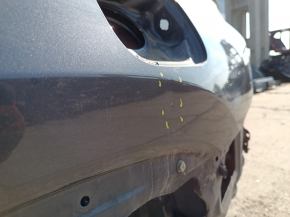 Quarter wing rear left Toyota Highlander 20-26 under BSM, graphite, on the body, dent, bump