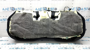 Rear seat cushion, 2nd row, Mazda CX-5 23-25, black leather combined with Alcantara, with gray stitching