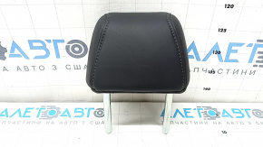 Right headrest for the 2nd row of Mazda CX-5 17-23, black leather, gray stitching