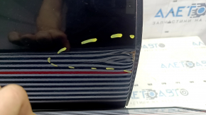 Rear right door assembly Kia Sorento 21-23 HEV, PHEV, blue B4U, under curtain, scratches, dent