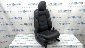 Mazda CX-5 19-23 passenger seat with airbag, manual, black leather combined with Alcantara, gray stitching, heated, cleanable