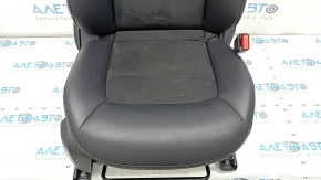 Mazda CX-5 19-23 passenger seat with airbag, manual, black leather combined with Alcantara, gray stitching, heated, cleanable