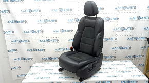 Mazda CX-5 19-23 driver's seat with airbag, electric, black leather combined with Alcantara, gray stitching, heated, needs cleaning, dented, scratches on the lining