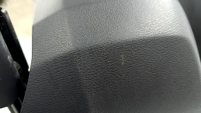 Mazda CX-5 19-23 driver's seat with airbag, electric, black leather combined with Alcantara, gray stitching, heated, needs cleaning, dented, scratches on the lining