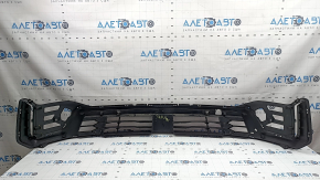 Kia Sorento 21-24 HEV, PHEV front bumper lower grille, gloss black, for radar, fog lights and parking sensors, without brackets and plug, after repair, non-factory hole, scratches, cracked