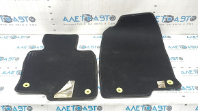 Set of fabric floor mats for Mazda CX-5 17-25 black, worn lettering, dry cleanable