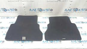Set of fabric floor mats for Mazda CX-5 17-25 black, worn lettering, dry cleanable