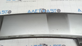 Front bumper center lip Kia Sorento 21-24 HEV, PHEV silver, scratches, chips