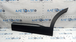 Lower rear left door trim panel for Kia Sorento 21-23 HEV, PHEV structure with chrome molding, cracked fastener, scratches