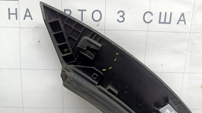 Lower rear left door trim panel for Kia Sorento 21-23 HEV, PHEV structure with chrome molding, cracked fastener, scratches