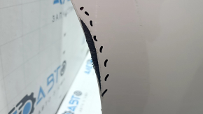 Front bumper, bare, Toyota Camry v70 18-20 LE/XLE, without parking sensors, white, scratches, dents, crack