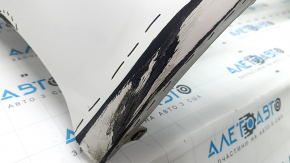 Front bumper, bare, Toyota Camry v70 18-20 LE/XLE, without parking sensors, white, scratches, dents, crack