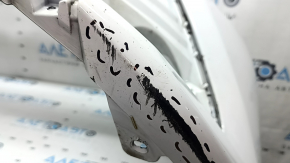 Front bumper, bare, Toyota Camry v70 18-20 LE/XLE, without parking sensors, white, scratches, dents, crack