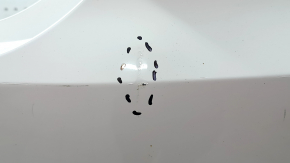 Bare rear bumper Toyota Camry v70 18-24 L/LE/XLE without parking sensors, white, torn, scratches, missing fragments, dented