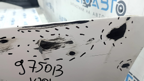 Bare rear bumper Toyota Camry v70 18-24 L/LE/XLE without parking sensors, white, torn, scratches, missing fragments, dented