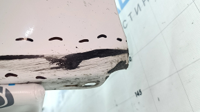 Bare rear bumper Toyota Camry v70 18-24 L/LE/XLE without parking sensors, white, torn, scratches, missing fragments, dented
