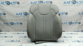 Kia Sorento 21-24 driver's seat back upholstery, gray leather, perforated, heated, ventilated, dry-cleanable