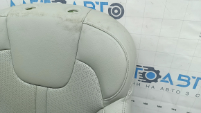 Kia Sorento 21-24 passenger seat back upholstery, gray leather, perforated, heated, ventilated, dry-cleanable