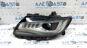 Left front headlight assembly for Lincoln MKZ 2017-2019, level 7, LED type 2, chipped, needs polishing, spider web