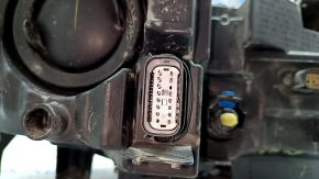 Left front headlight assembly for Lincoln MKZ 2017-2019, level 7, LED type 2, chipped, needs polishing, spider web