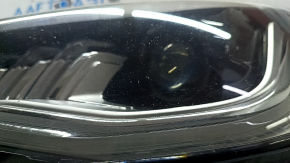 Left front headlight assembly for Lincoln MKZ 2017-2019, level 7, LED type 2, chipped, needs polishing, spider web