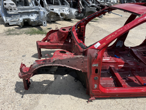 Front left quarter panel of Lexus UX 19-26 on the body, red, painted