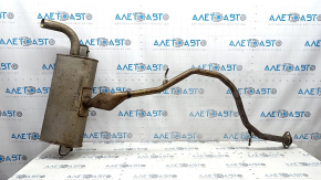 Rear muffler with barrel for Lexus UX 19-26 AWD, barrel dented