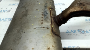 Rear muffler with barrel for Lexus UX 19-26 AWD, barrel dented