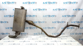 Rear muffler with barrel for Lexus UX 19-26 AWD, barrel dented