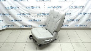 Left 2nd row seat for Kia Sorento 21-24 HEV, PHEV, perforated, gray leather, heated, dry-cleanable