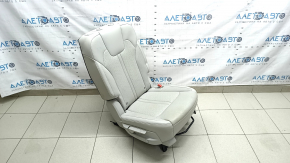 Seat 2 row right Kia Sorento 21-24 HEV, PHEV perforated, gray leather, heated, dry cleanable, creased