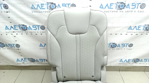 Seat 2 row right Kia Sorento 21-24 HEV, PHEV perforated, gray leather, heated, dry cleanable, creased