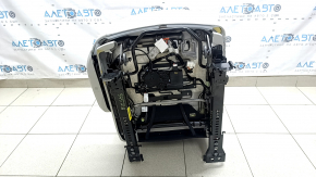Seat 2 row right Kia Sorento 21-24 HEV, PHEV perforated, gray leather, heated, dry cleanable, creased