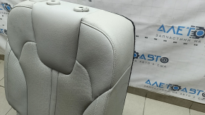 Seat 2 row right Kia Sorento 21-24 HEV, PHEV perforated, gray leather, heated, dry cleanable, creased
