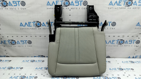 Rear seat cushion, 3rd row, left, Kia Sorento 21-24 HEV, gray leather, perforated, with frame, dry-cleanable