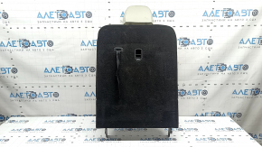 Rear seat backrest, 3rd row, left, Kia Sorento 21-24 HEV, gray leather, perforated, with headrest, dry-cleanable, rear trim is worn