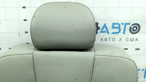 Rear seat backrest, 3rd row, left, Kia Sorento 21-24 HEV, gray leather, perforated, with headrest, dry-cleanable, rear trim is worn