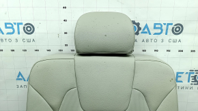 Rear seat backrest, 3rd row, right, Kia Sorento 21-24 HEV, gray leather, perforated, with headrest, dry-cleanable