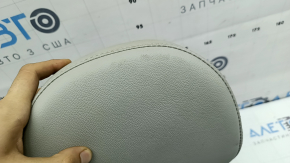 Front left headrest Kia Sorento 21-24, gray leather, dry-cleanable