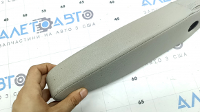 Armrest for the rear left seat (2nd row) Kia Sorento 21-24 HEV, PHEV, gray leather, with a plug, dry-cleanable