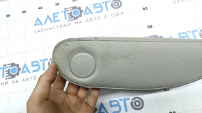 Armrest for the rear left seat (2nd row) Kia Sorento 21-24 HEV, PHEV, gray leather, with a plug, dry-cleanable