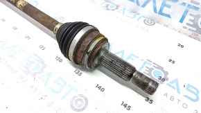 The rear right half shaft of a Lexus UX200 UX250h 19-24 is rusty and has stripped threads.