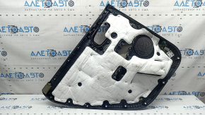 Door trim panel rear right Kia Sorento 21-26 HEV, PHEV black with gray, under the curtain, armrest and center insert, gray leather with white stitching, graphite molding, Bose, dry-cleanable