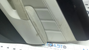 Door trim panel rear right Kia Sorento 21-26 HEV, PHEV black with gray, under the curtain, armrest and center insert, gray leather with white stitching, graphite molding, Bose, dry-cleanable