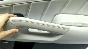 Door trim panel rear right Kia Sorento 21-26 HEV, PHEV black with gray, under the curtain, armrest and center insert, gray leather with white stitching, graphite molding, Bose, dry-cleanable
